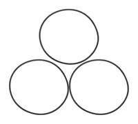 SEWACC 3pcs Rubber Ring round Black Non Slip Shockproof Vibration Reduction Furniture Pad for Bar Counters and Restaurants