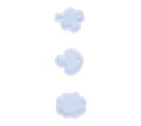 SEWACC 3pcs Silicone Jewelry Pendant Mold for DIY Making, Break Resistant and Portable Silicone Mould Kit for Crafting Custom Resin Pendants