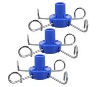 SEWACC 3pcs Stainless Steel Infusion Stand Hooks for Rack Hanger, Vertical Infusion Rack Accessory with 1.9cm Inner Diameter, Medical Fluid Administration Hooks for Hospital Clinic Use