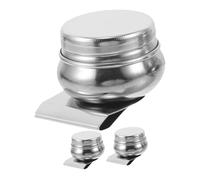 SEWACC 3pcs Stainless Steel Paint Palette Cups with Clips Paintbrush Rinser for Oil Watercolor Mixing and Cleaning Portable Artist Brush Washer for Painting Supplies