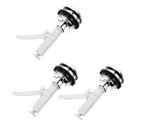 SEWACC 3pcs Toilet Tank Push Button Resistant Single Round Flush Button Replacement for Toilet Cisterns Easy Install Water Saving Suitable for Home Hotel Office Use