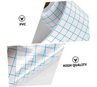 SEWACC 3PCS Transparent PVC Transfer Tape with Blue Alignment Grid Moderate Viscosity Vinyl Transfer Tape for DIY Cloth Film and Decals Self Adhesive Application Film for Precise Vinyl