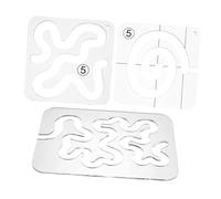 SEWACC 3pcs Transparent Quilting Templates Versatile Acrylic Stencils for Sewing Patchwork Enhanced Visibility for Accurate Designs for Beginners and Enthusiasts