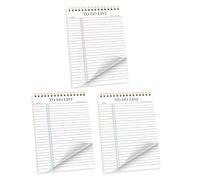 SEWACC 3Pcs Undated to Do List Notepad Set - Portable Daily and Weekly Planner Notebooks with Spiral Binding, Task List Organizer Notepad for Work, Study, and Personal Scheduling