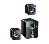 SEWACC 3pcs USB Computer Speakers High Volume Desktop Sound Box for Laptop Phone Durable Wired Audio with Sound Effects for Home Office Use