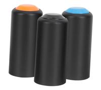 SEWACC 3pcs Wireless Microphone Battery Cover Caps Replacement for Mic Battery Holder Secure Fit Black Orange