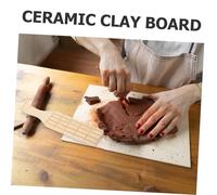 SEWACC 3pcs Wood Clay Modeling Boards for Pottery DIY Crafts Premium Wooden Paddle with Textured and Smooth Surfaces Portable Handbuilding Tools for Clay Shaping and Slab Rolling
