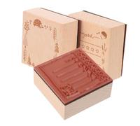 SEWACC 3Pcs Wooden for Crafts Scrapbook Decoration DIY Message Frame for Diary Cards Notebooks Gift Tags with Forest Animal Garden Patterns