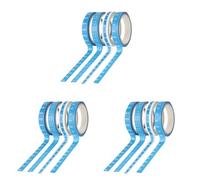 SEWACC 3sets Weekly Date Plan Washi Tape Set Timeline Tape Planner Stickers for Study Office School 4 Patterns Weekly Daily Hourly Checkbox 8pcs*3