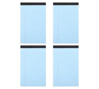 SEWACC 4-piece notepad with lines, tear-off writing pads for office and notes, lightweight, practical and portable, for reminders and task management