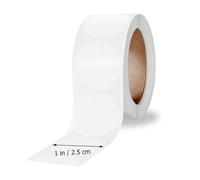 SEWACC 4 Rolls Clear Round Self Adhesive Stickers Weatherproof Transparent Seal Labels for Gift Packaging Envelopes and Boxes Oil and Stain Resistant with Stickers Each