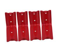 SEWACC 4 Set Fire Extinguisher Wall Bracket Durable Metal Holder for Dry Chemical Water Extinguishers Heavy Duty Support Short Side Long Side with Protective Coating Mounting for Home