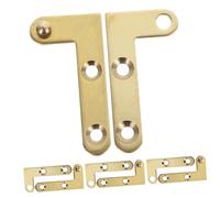 SEWACC 4 Sets Copper Pivot Hidden Door Hinges for Wooden and Aluminum Doors Smooth Quiet Operation Strong Structure for Cabinets Tool Boxes Bedrooms Kitchens and Basements