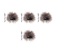 SEWACC 4 Sets Crazy Scientist Wig and Adults with K Wire Material, Lively Design, for Roleplaying and Stage Performances, Pairs with Outfits, Instantly Transforms for Science Themed