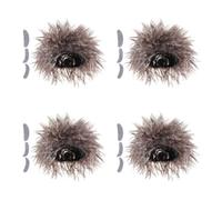 SEWACC 4 Sets Crazy Scientist Wig and Adults with Lifelike Appearance and Comfortable Fit, for Halloween and Science Themed Parties, Made with Sturdy K Wire Material