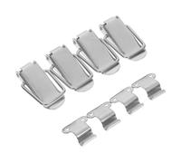 SEWACC 4 Sets Right Angle Spring Loaded Toggle Latch Clamp Stainless Steel Flat Buckle Lock for Kitchen Cabinets Box Hasp Hardware Secure Toolbox Closure