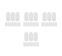 SEWACC 400 Pcs Pvc Hair Band End Tip Caps for Headbands and Hair Hoops, 5mm Soft Pvc Material, Secure DIY Finish and Wear-resistant Protective Headband End Covers for Beauty and Home Use