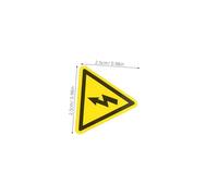 SEWACC 400pcs Electric Warning Stickers Triangle Danger Labels Self-Adhesive Safety Signs for Indoor Outdoor Electrical Boxes Panels with Strong Adhesive and Scratch Resistance
