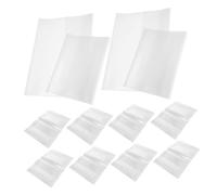SEWACC 40pcs Clear Book Covers for Paperbacks and Textbooks Plastic Book Protector Sleeves Lightweight for School Library Travel Easy to Apply and Carry