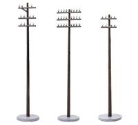 SEWACC 42 Scale for Model Trains, DIY Micro Landscape Sand Table Accessories, Roadside Telegraph Poles for Railway Scenery