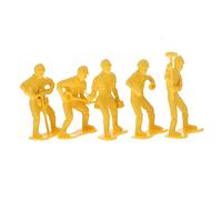 SEWACC 45Pcs Emergency Repair Team Model Kit Durable Engineering Figurines Construction Worker Play Figures Imaginative for Ages