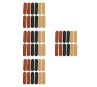 SEWACC 480 Pcs Pu Leather Handmade Tag Labels for DIY Hats and Blankets, Easy Sewing Versatile Application Accessories for Crafters and Entrepreneurs, Black, Chocolate and Yellow Tags