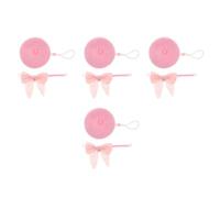 SEWACC 4pcs Adjustable Cat Collar Set with Bell and Soft Woolen Beret Hat Pink Princess Bow Tie Pet Costume Accessories for Cats and Dogs for Parties and Outdoor Events