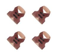 SEWACC 4pcs Adjustable Poultry Hen Saddle Apron Vest in Artificial Leather, Lightweight and Easy Cleaning Chicken Mating Saddle for Hens, Suitable for Festive Parties and Bird Training