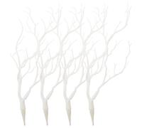 SEWACC 4pcs Artificial Antler Dried Tree Branches, Faux Antler Decorative Twigs for Wedding Halloween Party Home Supplies
