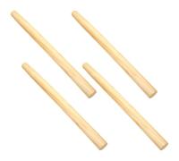 SEWACC 4pcs Ash Wood Shovel Handle Replacement Smooth Grip for Garden Tools | Hardwood Construction, Straight Ergonomic Profile, Polished Finish, Suitable for Hoe and Rake Repairs