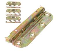 SEWACC 4pcs Bed Rail Brackets Extended Wooden Frame Connectors for Headboards Footboards Heavy-Duty Bed Post Fasteners with Silent Hinge Design Easy Installation Furniture Support