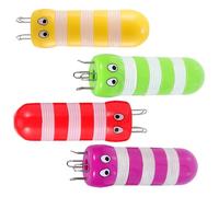 SEWACC 4pcs Bee Shape French Knitter Portable Handy Yarn Knitting Tool for Beginners DIY Craft Projects Knitting Spool Kit for Scarves Hats Sweaters