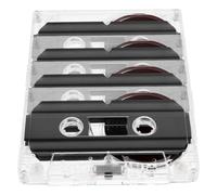 SEWACC 4PCS Blank Cassette Tapes for Audio Recording DIY Messages Retro Style for Teaching Parties Music Sound Quality for Speech Recording