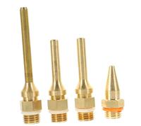 SEWACC 4pcs Copper Glue Sprayer Nozzle Assortment Interchangeable Tips for DIY Crafting Home Repairs with High Thermal Conductivity and Wear Resistance Random Color