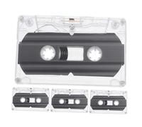 SEWACC 4Pcs DIY Blank Audio Cassette Tape Vintage Wall Decoration Material for Home Office Study for Music Lovers