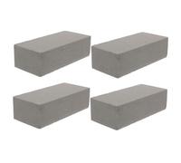 SEWACC 4Pcs Dry Floral Foam Blocks Gray Base for Florist Flower Arrangement Supplies Practical Crafting Accessories for Artificial and Dried Flowers