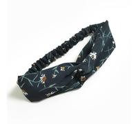 SEWACC 4pcs Elastic Chiffon Headband for Women with Daisy Print, Wide Breathable Hairband Keeps Hair of Face, for Daily Wearing and Sports Activities