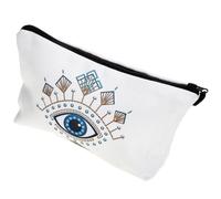 SEWACC 4pcs Evil Eye Print Multifunctional Travel Makeup Pouch Portable Cosmetic Toiletry Bags for Personal Storage and Daily Organization Lightweight