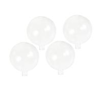 SEWACC 4pcs Glass Globe Lamp Shades Round Ball Shape Pendant Light Replacement with Enhanced Lighting and Easy Bulb Replacement, Elegant Post Modern Design for Living Room