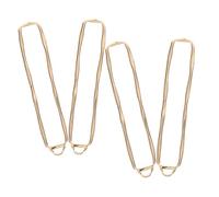 SEWACC 4pcs Gold Plated Rectangle Hollow Pendant Frame Lightweight Geometric Open Back Bezel Charms for DIY Jewelry Making Statement Necklace and Earring Connectors