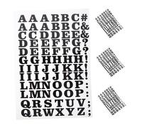 SEWACC 4pcs Heat Transfer Vinyl Letters and Symbols Small Black Iron Fabric Appliques for DIY T Shirts Hats Jackets Durable Adhesion with Process Multipurpose Crafting Embellishments