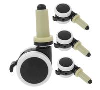 SEWACC 4pcs Heavy Duty High Chair Wheels Plastic Casters for High Chairs Swivel Furniture Caster Accessories Easy Installation for Smooth Mobility and Compatibility with Random Color