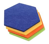 SEWACC 4pcs Hexagon Felt Bulletin Boards Multi Color Memo Message Wall Display Boards for Home Office Classroom Photo Decoration DIY Background