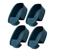 SEWACC 4Pcs Kitchen Sink Drainer Basket Blue Multi-Functional Plastic Strainer for Kitchen Sink with Removable Design Compact Lightweight Filter Basket for Fruit Washing and Waste