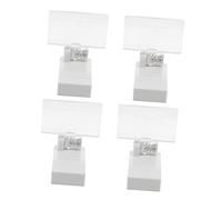 SEWACC 4pcs Magnet Label Rack Clips Double Head Shelf Price Tag Holders for Supermarket Sign Display Magnetic Advertising Clips for Desk Sign Stand and Merchandise Pricing