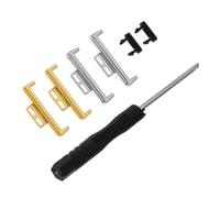 SEWACC 4pcs Metal Watch Strap Connecting Adapter for Watch Fit Smartwatch Linker with Easy Assembly Compatible Replacement Connector Pins for Men and Women