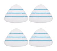 SEWACC 4pcs Microfiber Steam Mop Replacement Pads, Triangle Washable Reusable Mop Covers Compatible with Steam Cleaners for Deep Floor Cleaning, Heavy-duty Fiber Cloth Accessories