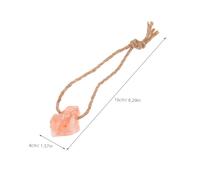 SEWACC 4pcs Natural Pink Salt Lick Blocks Mineral-rich Healthy Treats for Horses Cattle Deer and Livestock Convenient Individual Bricks for Feeding and Nutrient Support