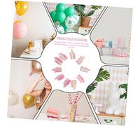 SEWACC 4pcs Origami Crane Paper Garland Pink Premade Hanging Streamers for Wedding Bridal Shower Engagement Party Photo Props Garden Decor