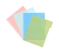 SEWACC 4pcs Plastic Binder Dividers with Multi-Colour Tab Notebook Separators for Reports Presentations Journals and Loose-Leaf Organizing